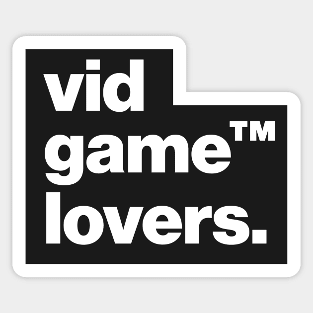 Classic Vid Game Lovers™ Sticker by Paulo Doi's Stuff